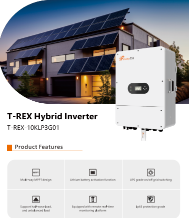 T-REX-10KL3P-G01 Hybride omvormer 48V / Drie fasen 10kW Inclusief Slimme Meter