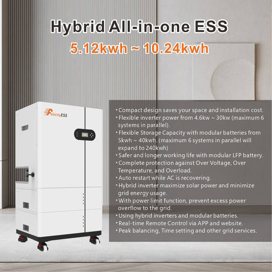 Apollo Serie All-in-One ESS (Batterij + Omvormer) 10 kWh