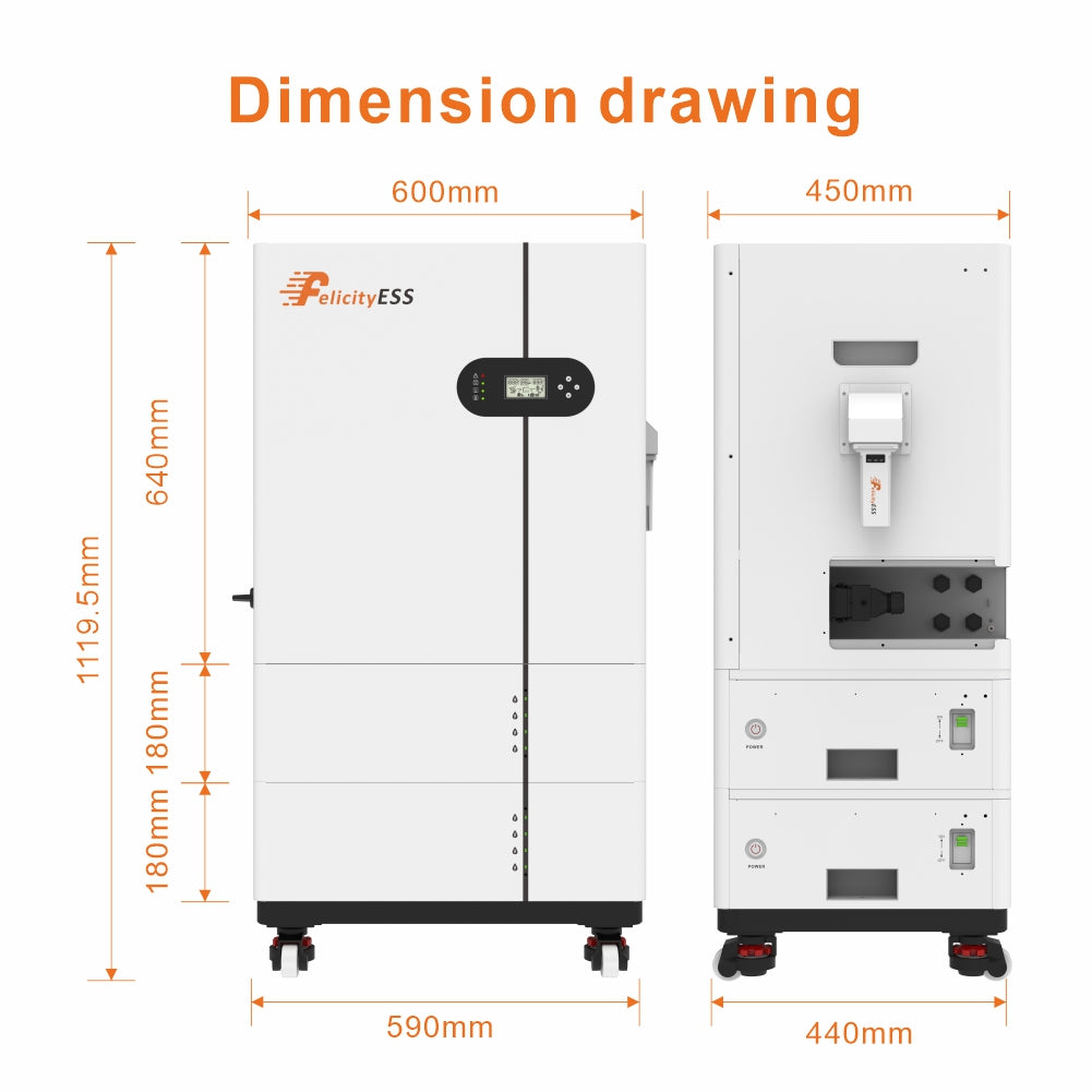 Apollo Serie All-in-One ESS (Batterij + Omvormer) 10 kWh