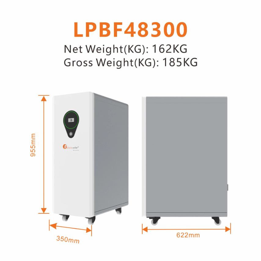 LPBF 48300 15 KWh 300ah 48V Lithiumbatterij
